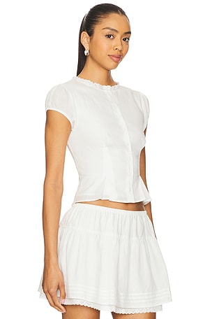 Elodie the Label Juliette Top in White
