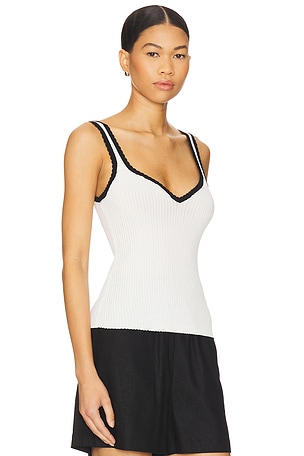 Elodie the Label Shay Tank Top in White