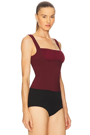 Elodie the Label Elodie Blaise Top in Burgundy