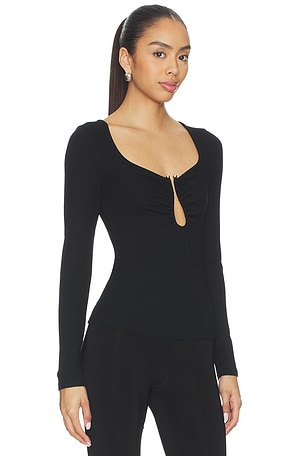 Elodie the Label Mireya Top in Black