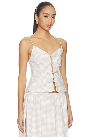 Elodie the Label Vionnet Top in Taupe