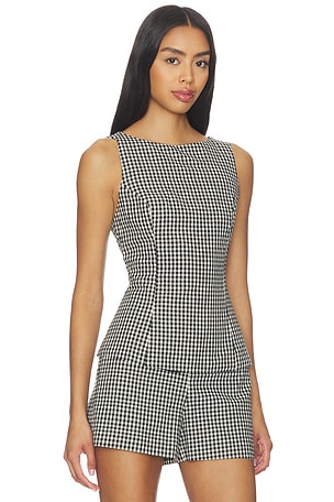 Elodie the Label Birdie Top in Black,White