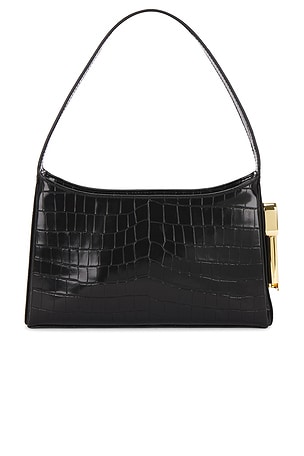Edie Parker Burn Shoulder Bag in Black