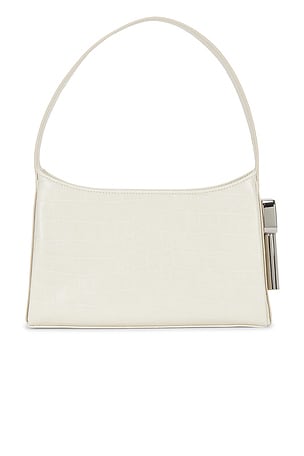 Edie Parker Burn Shoulder Bag in White