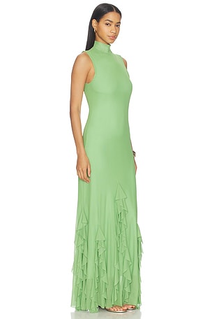 Especia Aneta Mountain Long Dress in Green