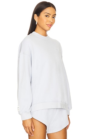 Eleven Eleven Oversized Crew Sweatshirt in Baby Blue