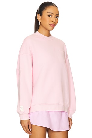 Eleven Eleven Oversized Crew Sweatshirt in Pink