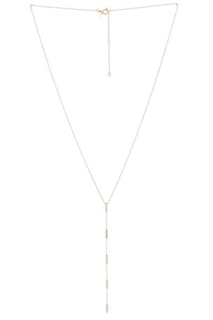 COLLAR LARIAT PAVE DIAMOND "ON POINT" EF COLLECTION