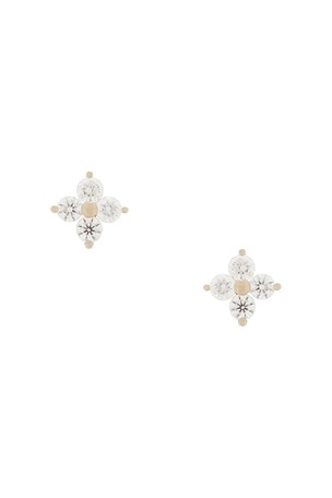 Diamond Fleur Stud Earring EF COLLECTION