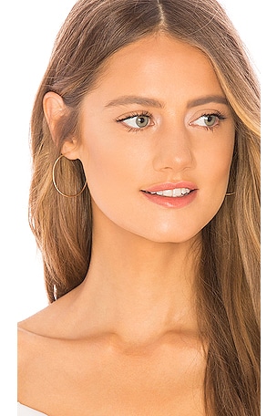The Perfect Gold Hoop Earring EF COLLECTION