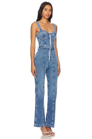 ETICA Anna Bustier Jumpsuit in Blue