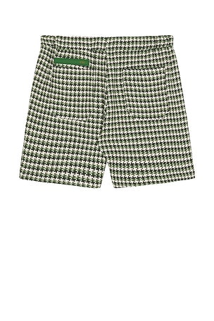 Etai LA Plaid Drawcord Shorts in Green. Size XL/1X. Also