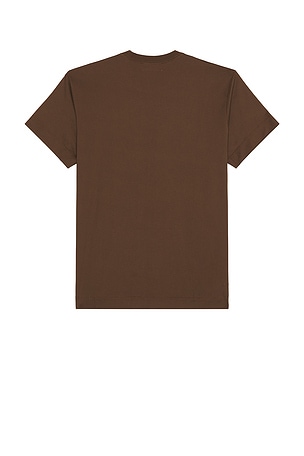 Etai LA 3D Print Dot Brust E Tee in Brown