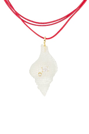 Eliou Laria Wrap Necklace in Red
