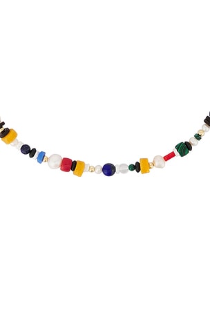 Eliou Bodie Necklace in White,Royal