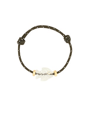 Eliou Mazu Bracelet in Metallic Gold,Green