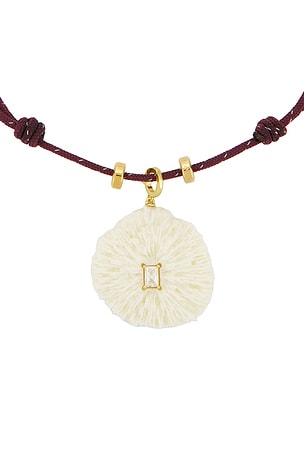 Eliou collar colgante Coral en color veno