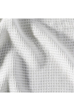 Ettitude Blissful Cleanbamboo Waffle Throw Blanket in White