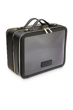 ETOILE COLLECTIVE Large Twin Cosmetic Case in Black