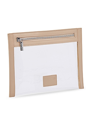 ETOILE COLLECTIVE Clear Pouch in Beige