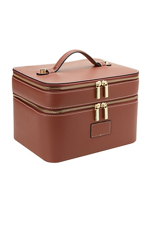 ETOILE COLLECTIVE Duo Vanity Case in Ginger Brown