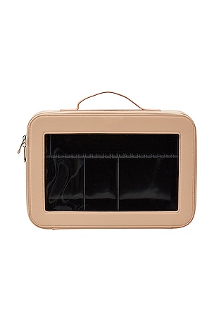 ETOILE COLLECTIVE Medium Clear Cosmetic Divider Case in Blush