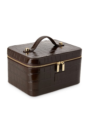 ETOILE COLLECTIVE x REVOLVE Vanity Case in Espresso Croc