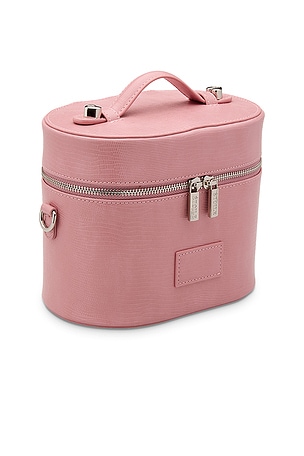 ETOILE COLLECTIVE Oval Toiletry Case in Crush Lizard Print