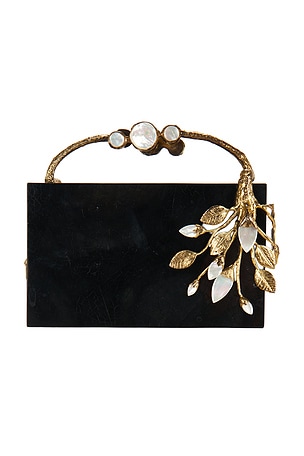 Emm Kuo Hand Casted Clutch Bag in Black