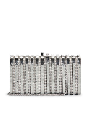 Emm Kuo Clutch in Metallic Silver