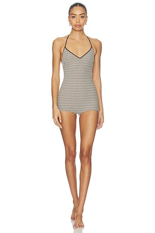 ELCE Valeta Playsuit in Brown