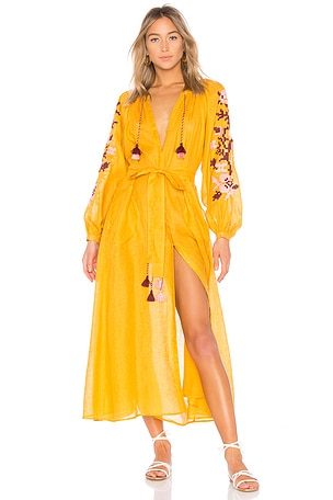 yellow dress tight MIDORI BANDAGE DRESS