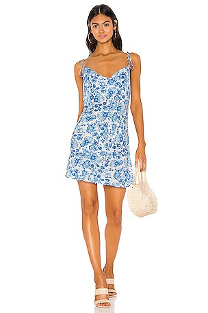 knee length dresses for ladies Romona Satin Mini Dress main image 1