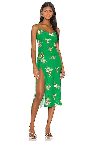 RESA Madison Slip Dress in Green Floral REVOLVE