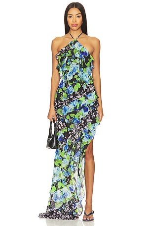 Briony Asymmetrical Maxi Dress ELLIATT