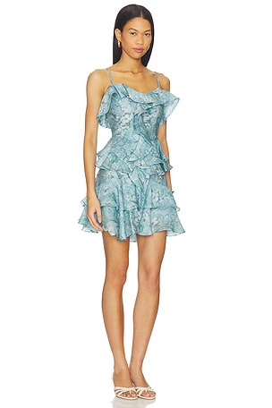 ELLIATT Faye Mini Dress in Blue. Size XS. Also