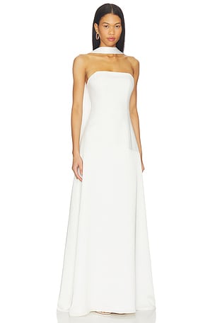ELLIATT Noralyn Strapless Gown in White