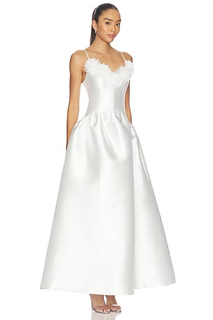 ELLIATT Tula Gown in White. Size XS. Also