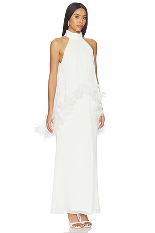 ELLIATT Poppy Layered Gown in White