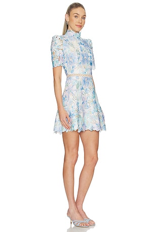ELLIATT Kalissa A Line Mini Dress in Baby Blue