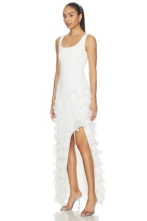 ELLIATT Veda Hi-lo Gown in White