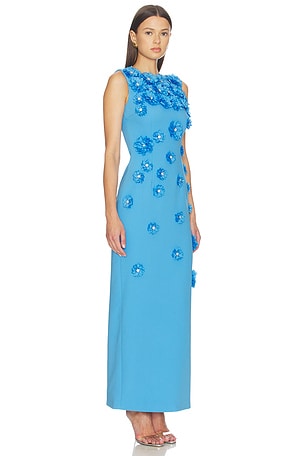 ELLIATT Dali Floral Gown in Blue