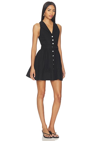 ELLIATT Emilie Collared Mini Dress in Black