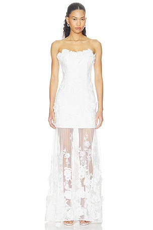 Lorina Strapless Gown ELLIATT