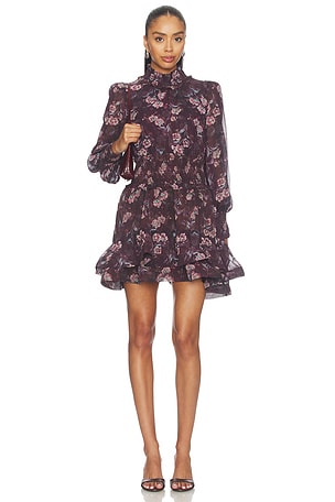 Rosaria Long Sleeves With High Neck Mini Dress ELLIATT