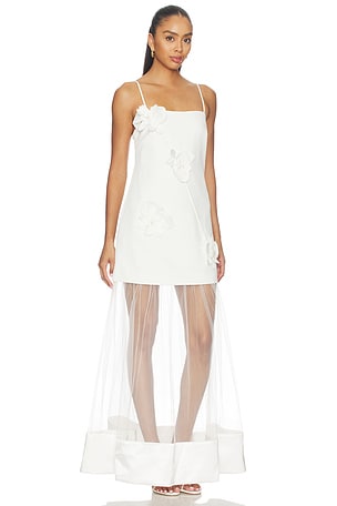 ELLIATT Reina 3d Floral Gown in White