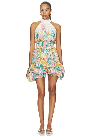Clementina Halter Neck Fit And Flare Mini Dress ELLIATT