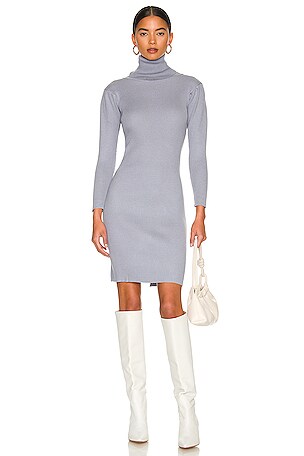 ELLIATT Victoria Knit Dress in Grey
