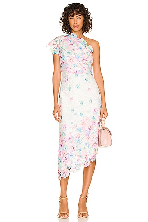 Needle & thread tiered floral maxi hotsell dress with contrast waistband in rose quartz