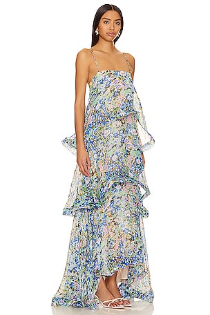 ELLIATT Armani Maxi Dress in Blue
